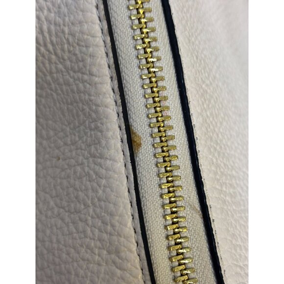 Coach Pebble Leather Cream Multi-Color Shoulder Bag With Gold Hardware - Picture 11 of 14